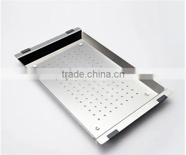 HOUSESTAR HOT SELLING handmade kitchen sink stainless steel rice colander