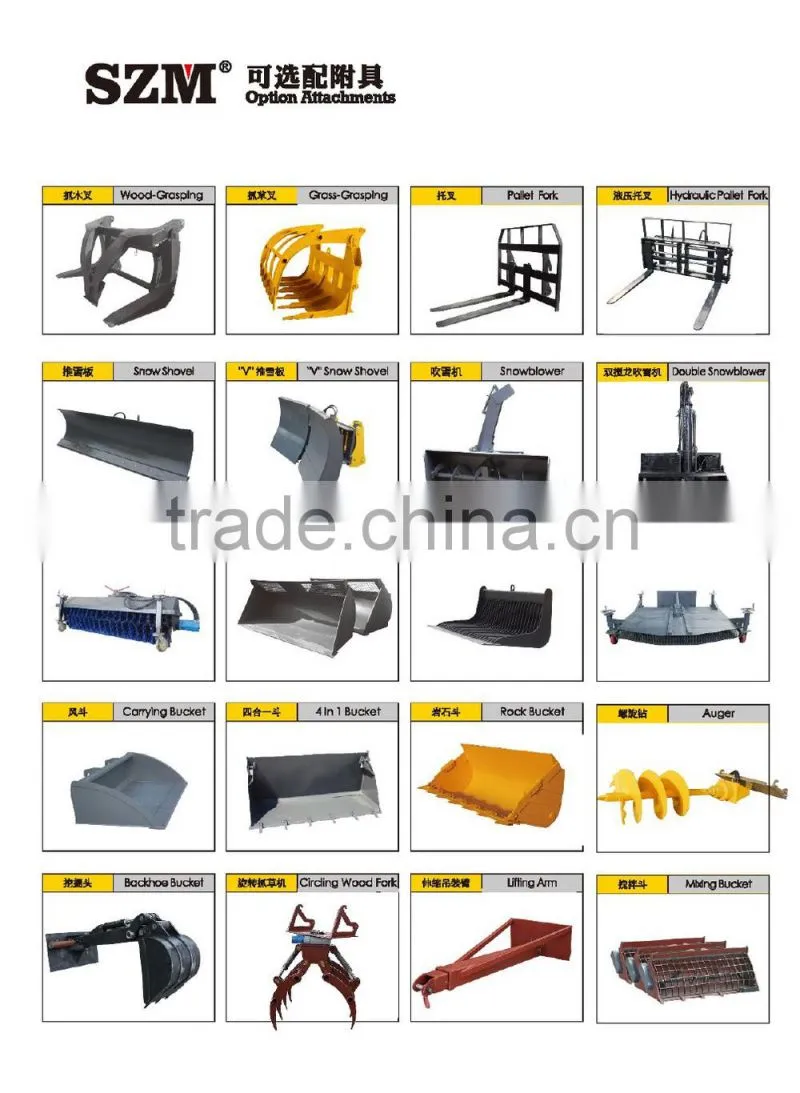 2015 new product telescopic boom wheel loader SZM T3000 with hydraulic transmission