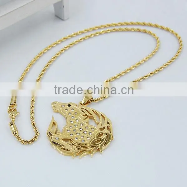 Various horse Stainless steel jewelry,multifarious horse gold plated jewelry