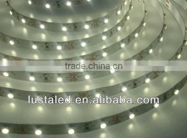 Non-waterproof IP20 LED Strips, 4,8W/m indoor use, SMD3528 60 LEDs/m