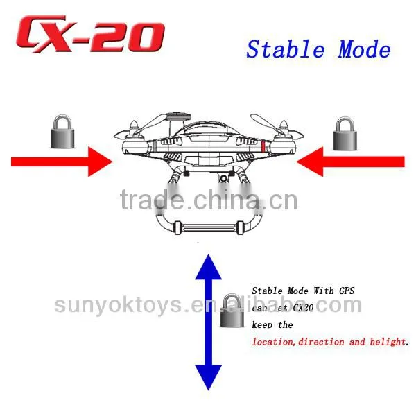 CX20 RC Quadcopter with GPS Altidude Hold System (VS DJI Phantom ), cx-20 auto pathfinder with gps