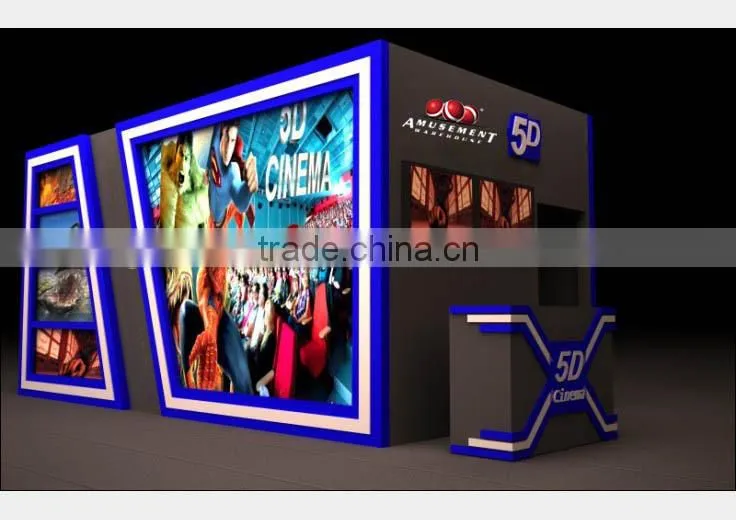 Woo!! 2014 long awaited 5d Motion simulator game machine/5D cinema including the outside cabin/box in china