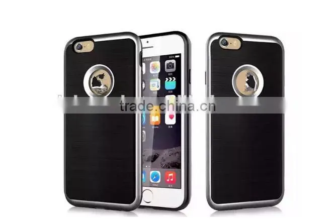 New Style Korea Motomo Cell Phone Case For Iphone6 6plus Brushed Metal Back Case Cover