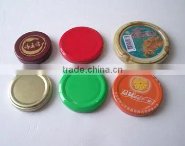 Twist off cap with metal material for glass jar