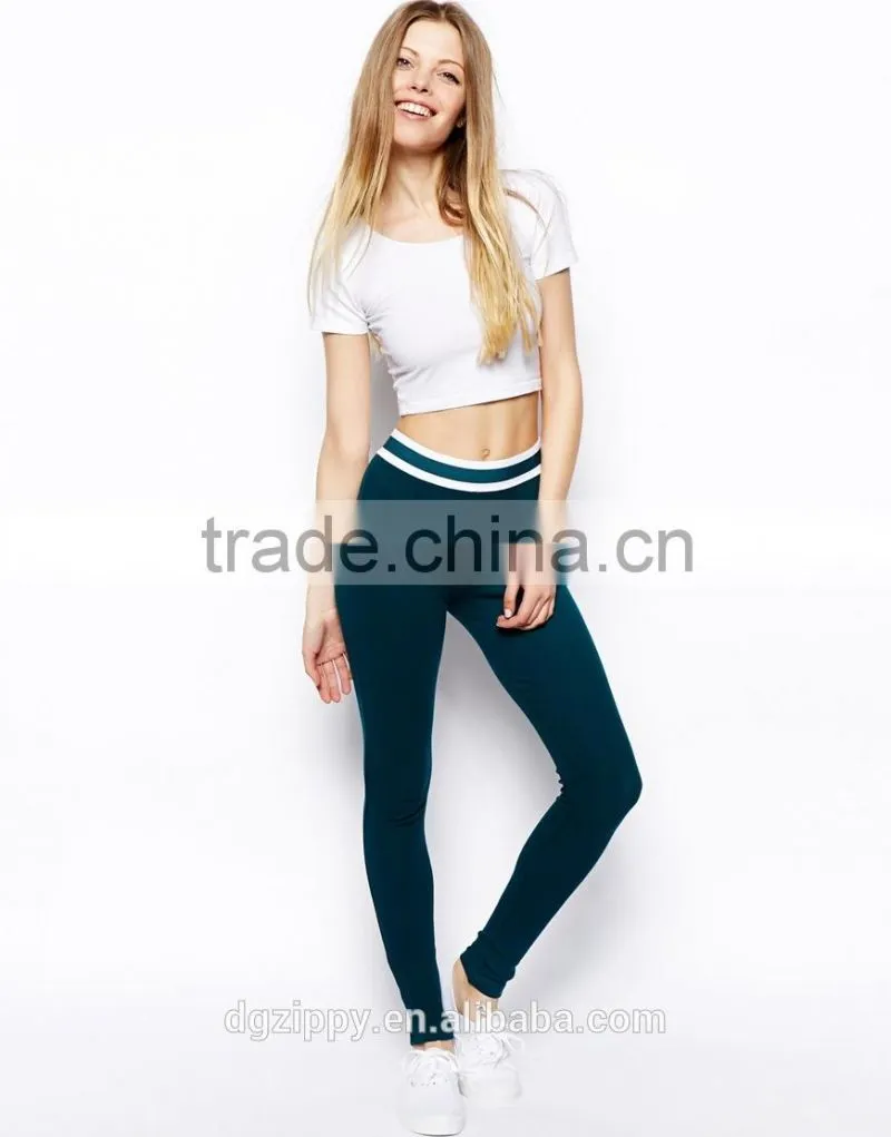 Wholesale pants elasticated waist fitness women palazzo pants