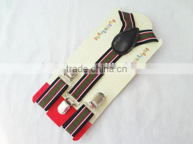 Wholesale Fashion Stripes Kids Elastic Braces Suspender