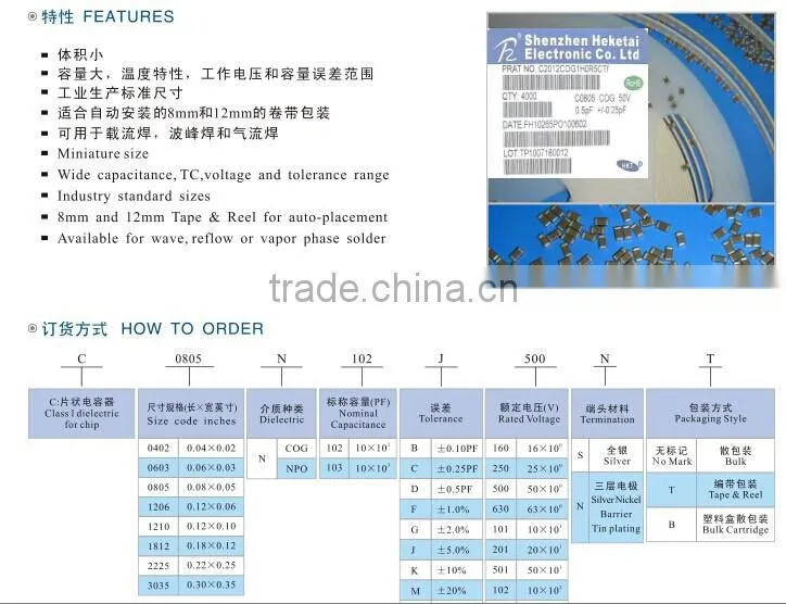 0402 X5R smd capacitor 1uF 6V3