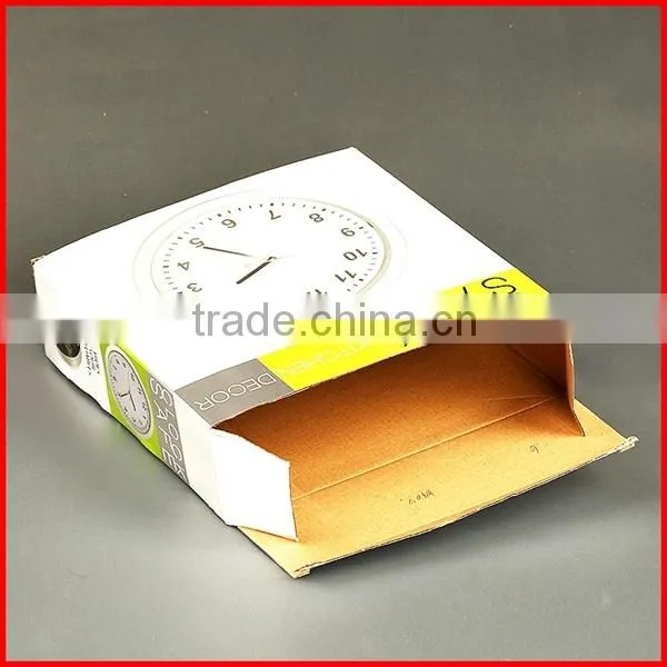 Professional corrugated paper clock box for safety