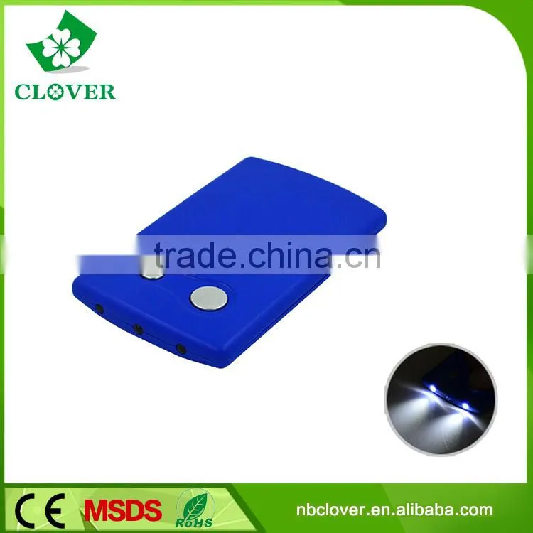 With laser light card lamp 3 LED flashlight plastic led business card light