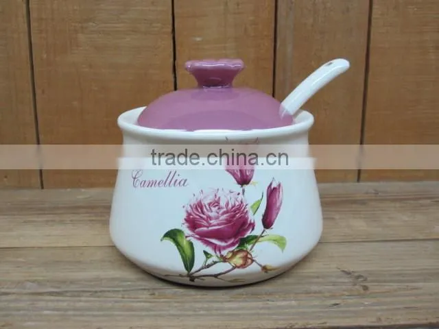 Factory direct sale ceramic water jug with handle