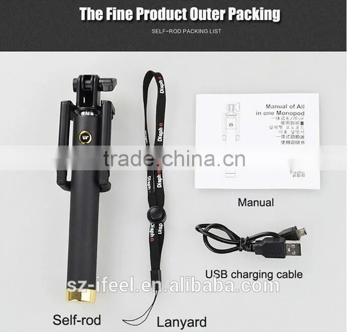 bluetooth monopod selfi stik selfie stick extendable bluetooth monopod