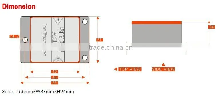 LCA318T Single Axis Low Cost Inclinometer With Current output(4~20mA or 0~20mA optiontal )
