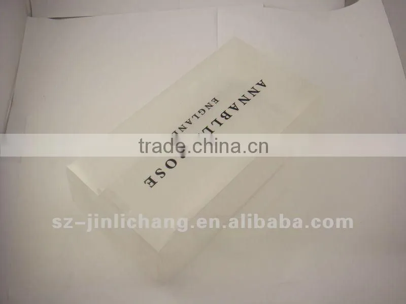 Wholesale custom foldable plastic t-shirt packaging boxes