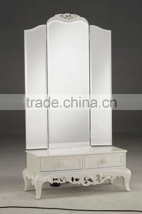 European oak bedroom set. Princess bedroom set Bed Bedside table Wardrobe Dressing table Bench Royal Chai Commode