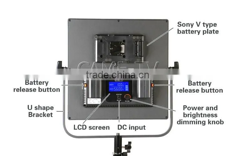 CAME-TV C518D Daylight LED Edge Light (3 Piece Set) Video Panel lights