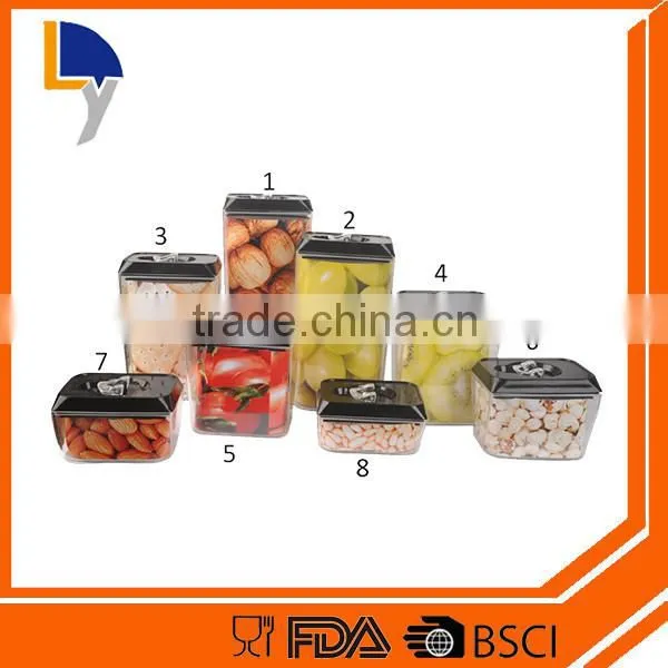 2016 New design product custom food grade plastic easy open pet jar