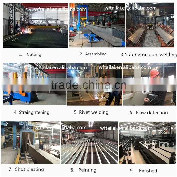 Long life large span of steel structure construction longspan steel structure factory