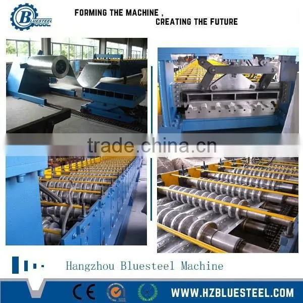 Construction Steel Structure Use Floor Decking Sheet Machine, Metal Deck Roll Forming Machines With CE