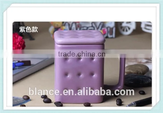 ceramic biscuit shape mug cookie design cup