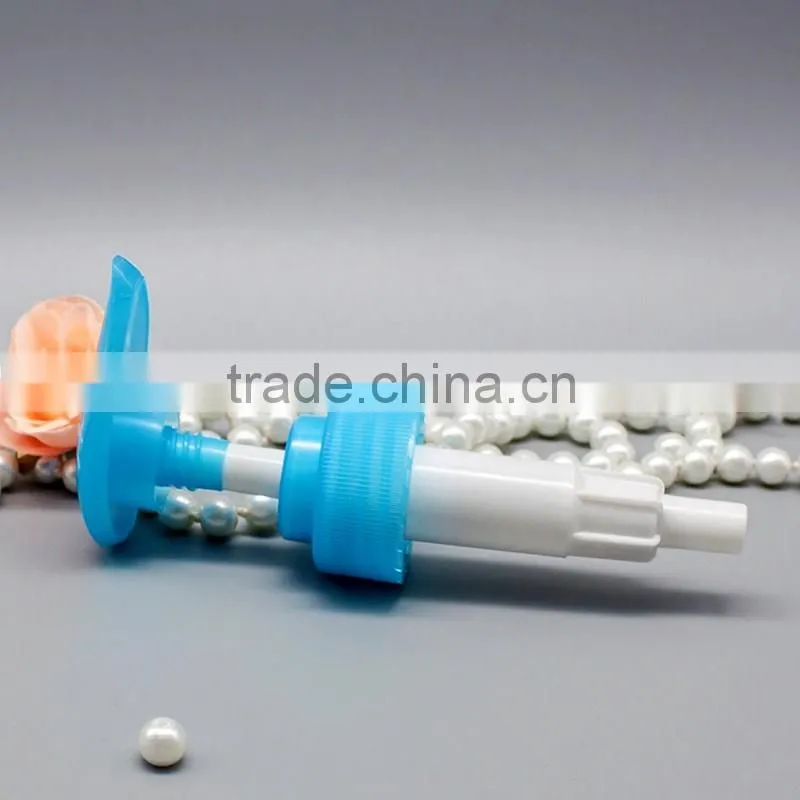 33mm ribbed left-right lockable system plastic lotion dispenser pump