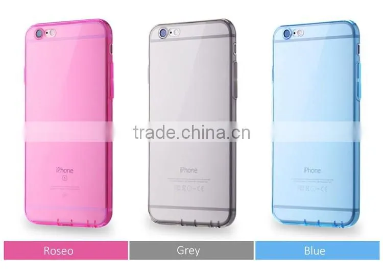 Best Selling Transparent Soft TPU Back Cover Case for iPhone 6