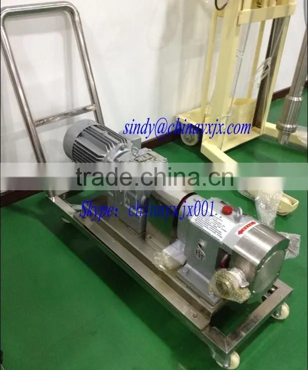 Factory Price!!!! 3RP series stainless steel beer sanitary rotary lobe pump with small vibration and low noise