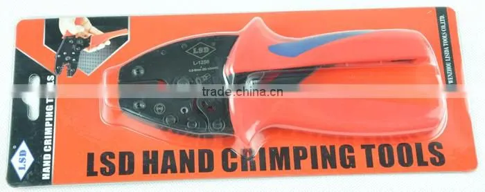 hot sale L-1256 non-insulated cable terminal crimping tool female crimping plier manual ferramientas