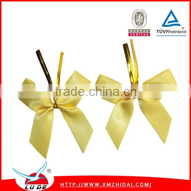 2016 wholesale Custom satin ribbon bow for gift decoration