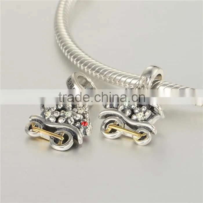 S925 New Arrival Bike Design Fashion Bracelet 2016