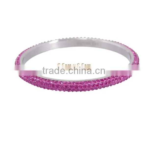 2014 Popular Metal Stainless Steel Rhinestone Love Bracelet