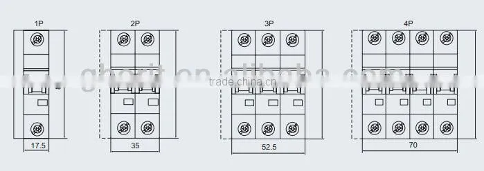 DC Circuit Breaker For Solar System Light Switch 110V