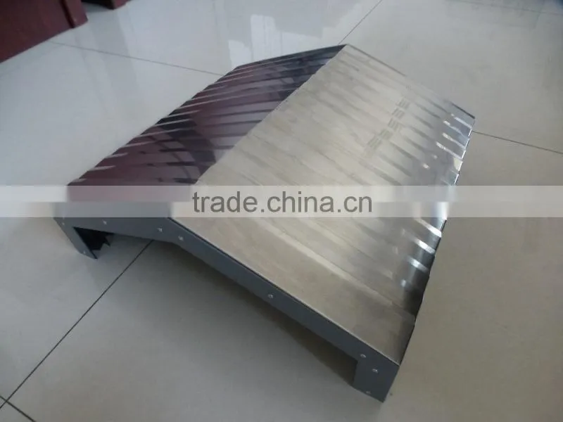 machine tool guide way protection cnc steel telescopic cover
