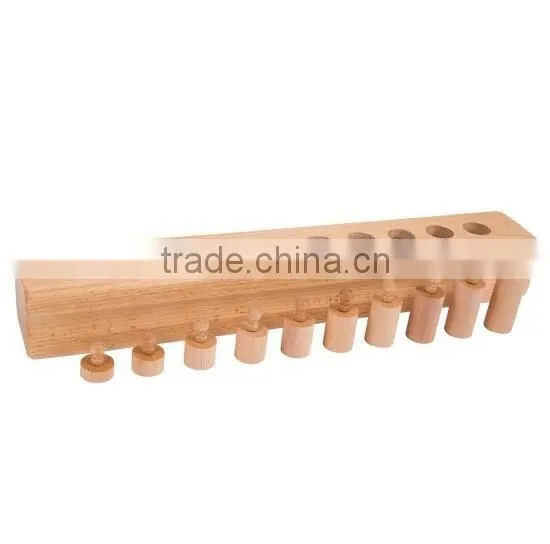 Montessori material Montessori educational wooden toys for kids cylinder blocks