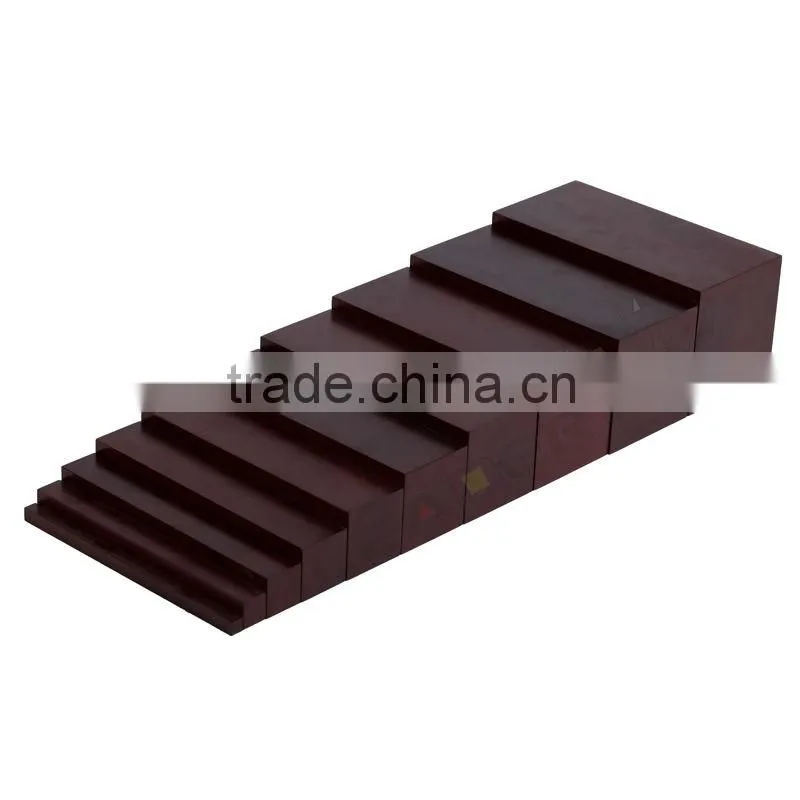 Montessori materials in china sensorial toy for brown stairs