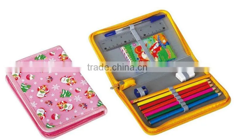 Students stationery set with bag packaging