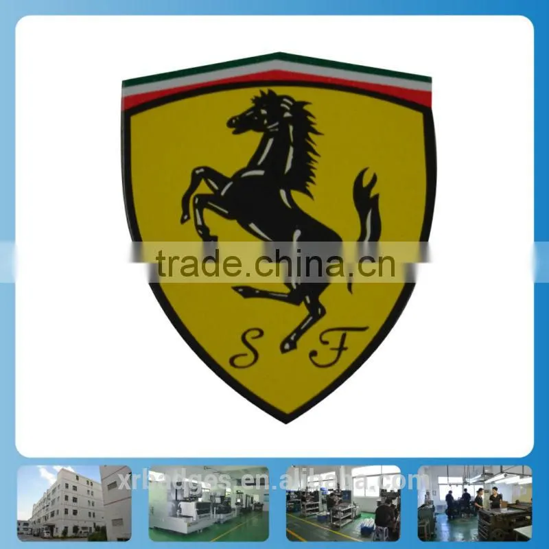 custom fashion decorative metal car label