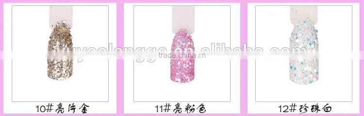 12 color set for Manicure plum sequins beauty TIPS desgin sticker