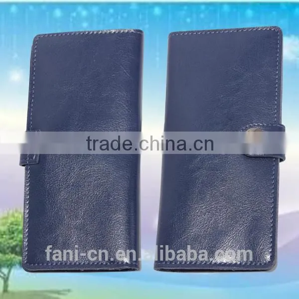 2015 new arrival and latest design ladies leather clutch purse with many colors choosing