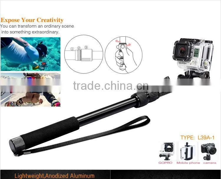 Fully aluminum underwater useful for go pro pole and go pro mount