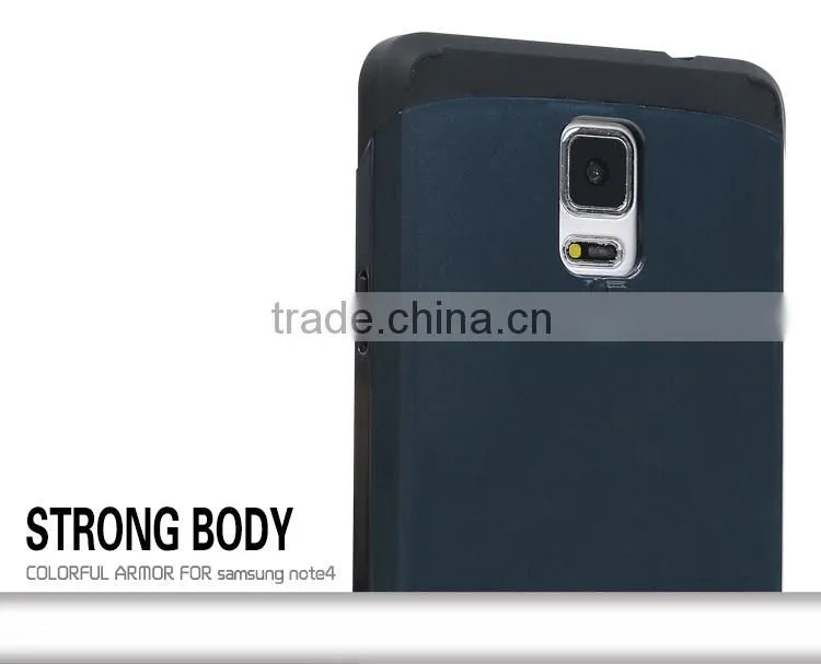 100% in stock!Slim Colorful Armor phone covers case for samsung galaxy note4,for samsung note 4 case