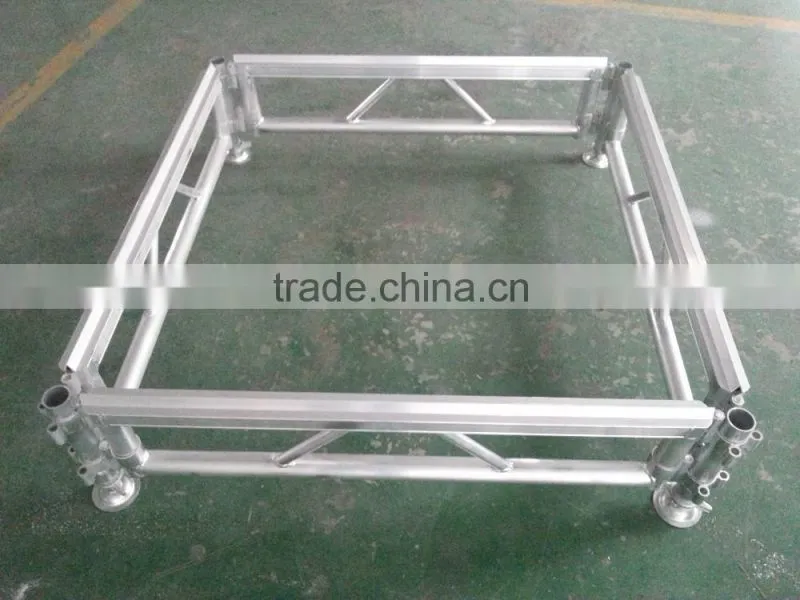 new arrival aluminum assemble glass stage with adjustable height