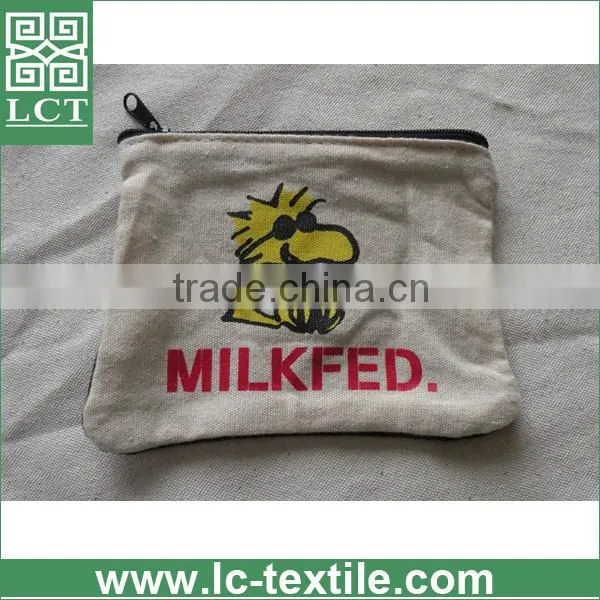 Recommend Trade Assurance provided 100% eco-friendly jute linen small zipper canvas cosmetic pouch with personal logo(LCTB01111)