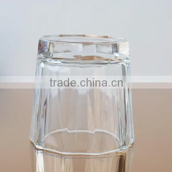Unique shaped Rock Whiskey Glass cup with round mouth