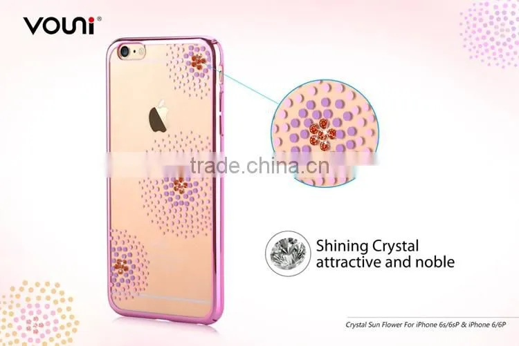 Silver luxury tpu cases for iphone 6 and 6s
