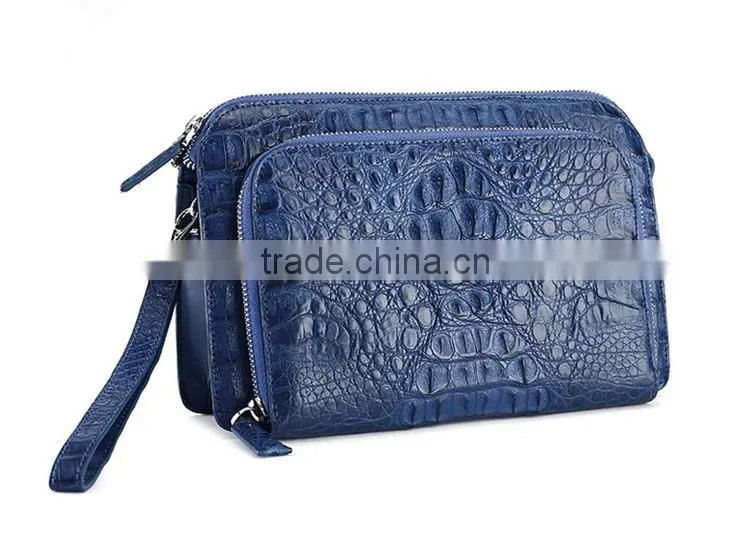Zipper Clutch Wallet Custom Leather Bag Clutch Bag Genuine Crocodile Bag Men Luxury Wallet Clutch