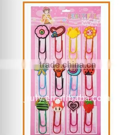 2014 SHAPED FASHIONAL BUTTERFLY SOFT PVC PAPER CLIP/BOOKMARK