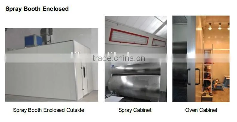 3.8m spray booth & spray booth oven & spray paint booth No.LYH-WTPM008