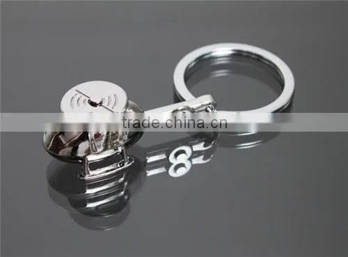 Personalized cheap custom silver keychain in bulk