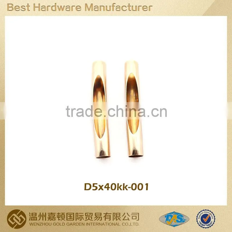 Copper pipe , copper accesories for Apparel Shoe lacing,40mm Length