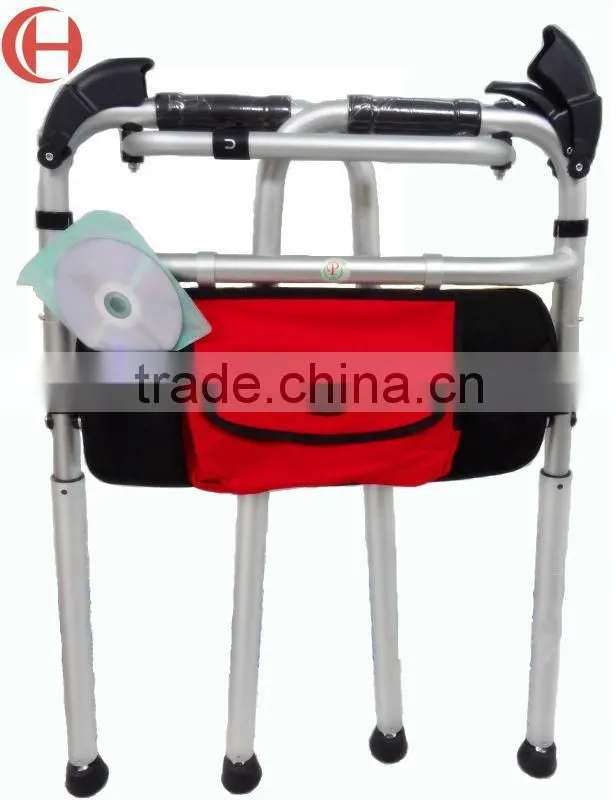 2015 Perfect design aluminum multi-functional walking aid rollator elderly rollator disabled people rollator